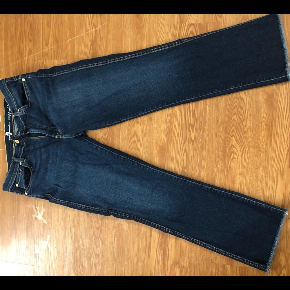 7 for all mankind cropped boot jeans